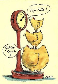 was macht das Huhn